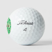 Golf Silhouette Patroon Klassieke Branding zakelij Golfballen (Logo)