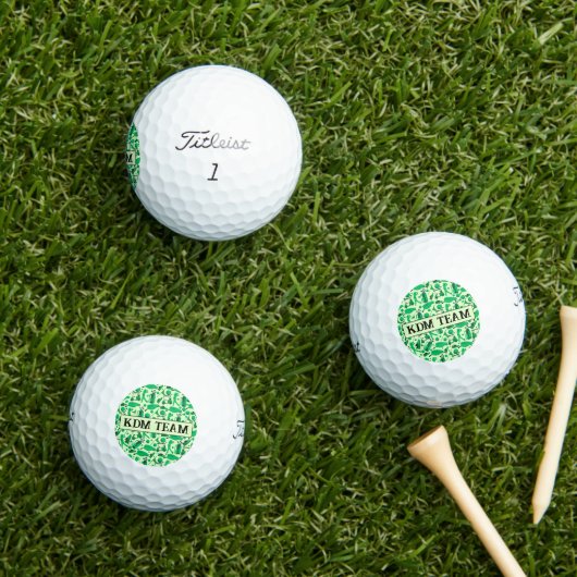 Golf Silhouette Patroon Klassieke Branding zakelij Golfballen (Insitu Gras)