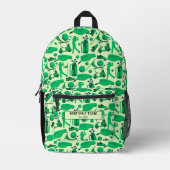 Golf Silhouette Pattern Classic branding buisness  Bedrukte Rugzak (Voorkant)