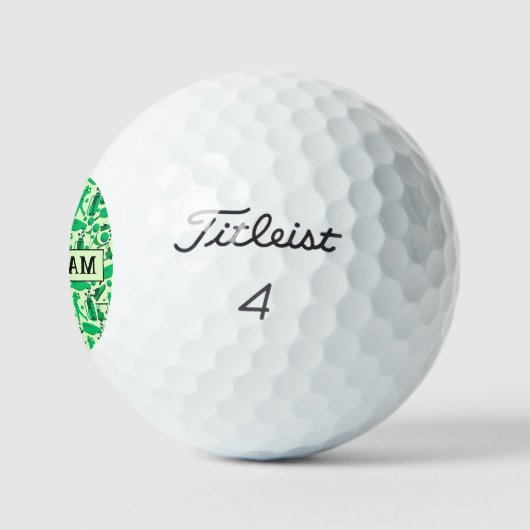 Golf Silhouette Pattern Classic Branding buisness  Golfballen (Logo)