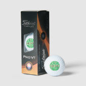 Golf Silhouette Pattern Classic Branding buisness  Golfballen (Verpakking)