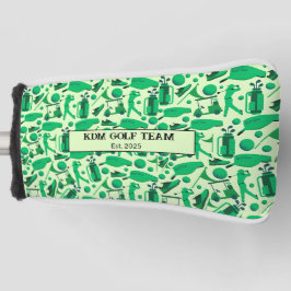 Golf Silhouette Pattern Classic branding buisness Golfheadcover