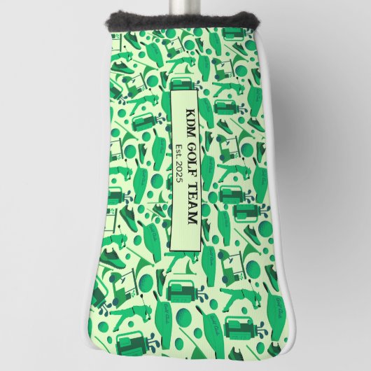 Golf Silhouette Pattern Classic branding buisness  Golfheadcover (Draai 90)