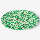 Golf Silhouette Pattern Classic Branding buisness  Papieren Bordje (Gekanteld)