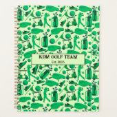 Golf Silhouette Pattern Classic Branding buisness  Planner (Voorkant)
