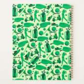 Golf Silhouette Pattern Classic Branding buisness  Planner (Achterkant)