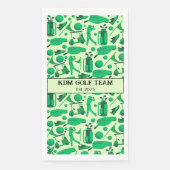 Golf Silhouette Pattern Classic branding buisness  Servet (Voorkant)