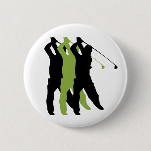 Golf Silhouette Ronde Button 5,7 Cm