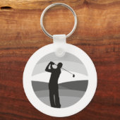 Golf Silhouette Sleutelhanger (Voorkant)