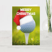 Golf & Sinterklaas Aangepaste Kerst Kaarten (Voorkant)