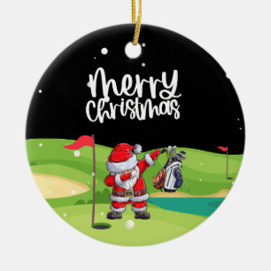 Golf Sinterklaas in golfbaan Keramisch Ornament