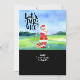 Golf Sinterklaas Kerstmis Feestdag save datum Kaart