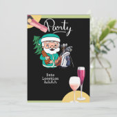 Golf Sinterklaas Kerstmis Feestdag save datum Kaart (Staand voorkant)