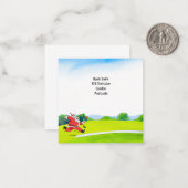 Golf Sinterklaas voor Golfer Kerstmis Notitiekaartje (Voorkant / Achterkant in situ)