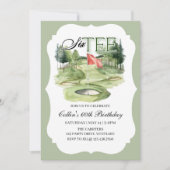 Golf SIX-TEE Birthday, 60, Golf Birthday,   Kaart (Voorkant)