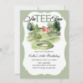 Golf SIX-TEE Birthday, 65, Golf Birthday,   Kaart (Voorkant)