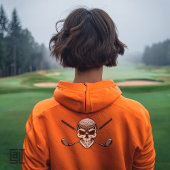 Golf Skull Crossbones - Edgy Pirate Golfer T-shirt
