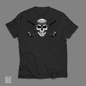 Golf Skull Crossbones - Edgy Pirate Golfer T-shirt