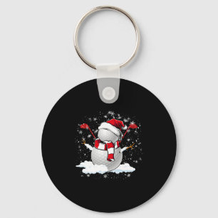 Golf Sneeuwman in Kerstvakantie Sleutelhanger