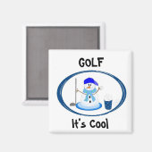 Golf - Sneeuwman Magneet (Voorkant / Achterkant)