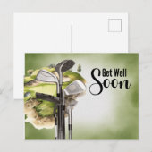 Golf Snel beter Golfer  Briefkaart (Voorkant / Achterkant)