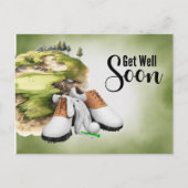 Golf Snel herstel Golfer  Briefkaart (Voorkant)