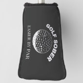 Golf Sober Easier door Par Funny Golfing Quote Golfheadcover (Draai 90)