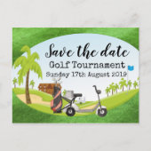 Golf Sparen de datum Golf Tournament met golf uitz Aankondigingskaart (Voorkant)