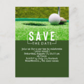 Golf sparen de datum golfbal die gat in één zetten briefkaart (Voorkant)