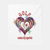 Golf Sparkles Fleece Deken (Voorkant)