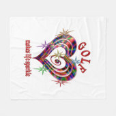 Golf Sparkles Fleece Deken (Voorkant (Horizontaal))