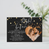 Golf Sparkly Rehearsal Dinner Night before Kaart (Staand voorkant)