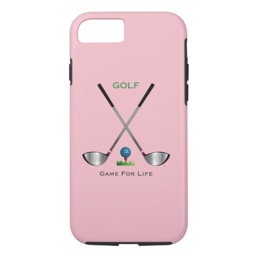 GOLF - Spel voor het leven roze iPhone 7 Hoesje (Achterkant)