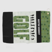 Golf spelen golfhanddoek (Horizontaal)