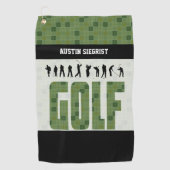 Golf spelen golfhanddoek (Voorkant)