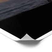 Golf spelen op zonsondergang poster (Hoek)