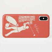 GOLF SPELER aangepaste naam & kleur telefoonhoesje Case-Mate iPhone Case (Achterkant (horizontaal))