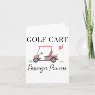 Golf Speler Golf Vibes Coquette Golf Winkelwagen P Kaart