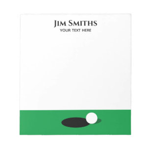 Golf speler notepad - aangepaste golfcadeauideeën notitieblok