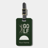 Golf Sport Beste spel ooit voor golfers en coaches Bagagelabel (Voorkant verticaal)