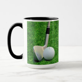 Golf sport golfbal en putter Personaliseer Mok