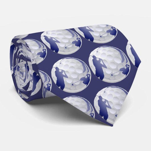 Golf, sport, Hobby Stropdas (Opgerold)