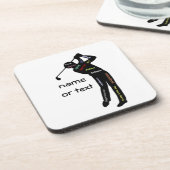 Golf, sport, Motivatie woorden Onderzetter (Linkerzijde)