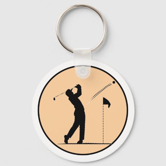 golf-sport sleutelhanger (Achterkant)