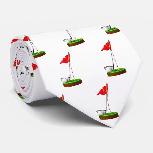 Golf | Sport Stropdas (Opgerold)