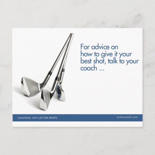 Golf Sports Briefkaart (Voorkant)