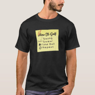 Golf Sports Golfer Coach Funny Golfing Gezegden T-shirt