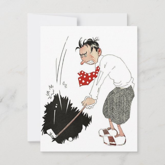  Golf Sports Humor, Funny Gekke Golfer (Voorkant)