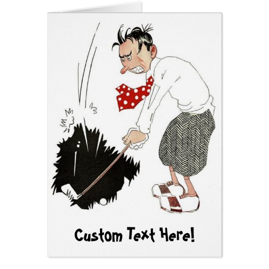  Golf Sports Humor, Funny Gekke Golfer (Voorkant)