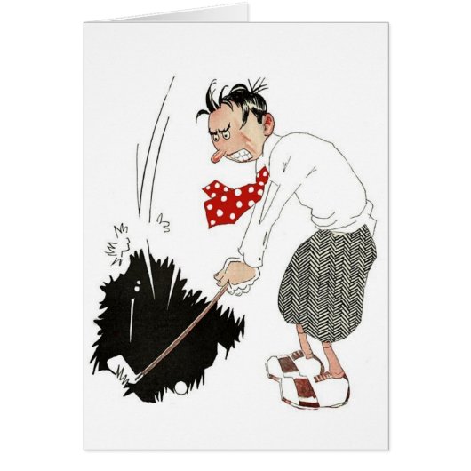  Golf Sports Humor, Funny Gekke Golfer (Voorkant)